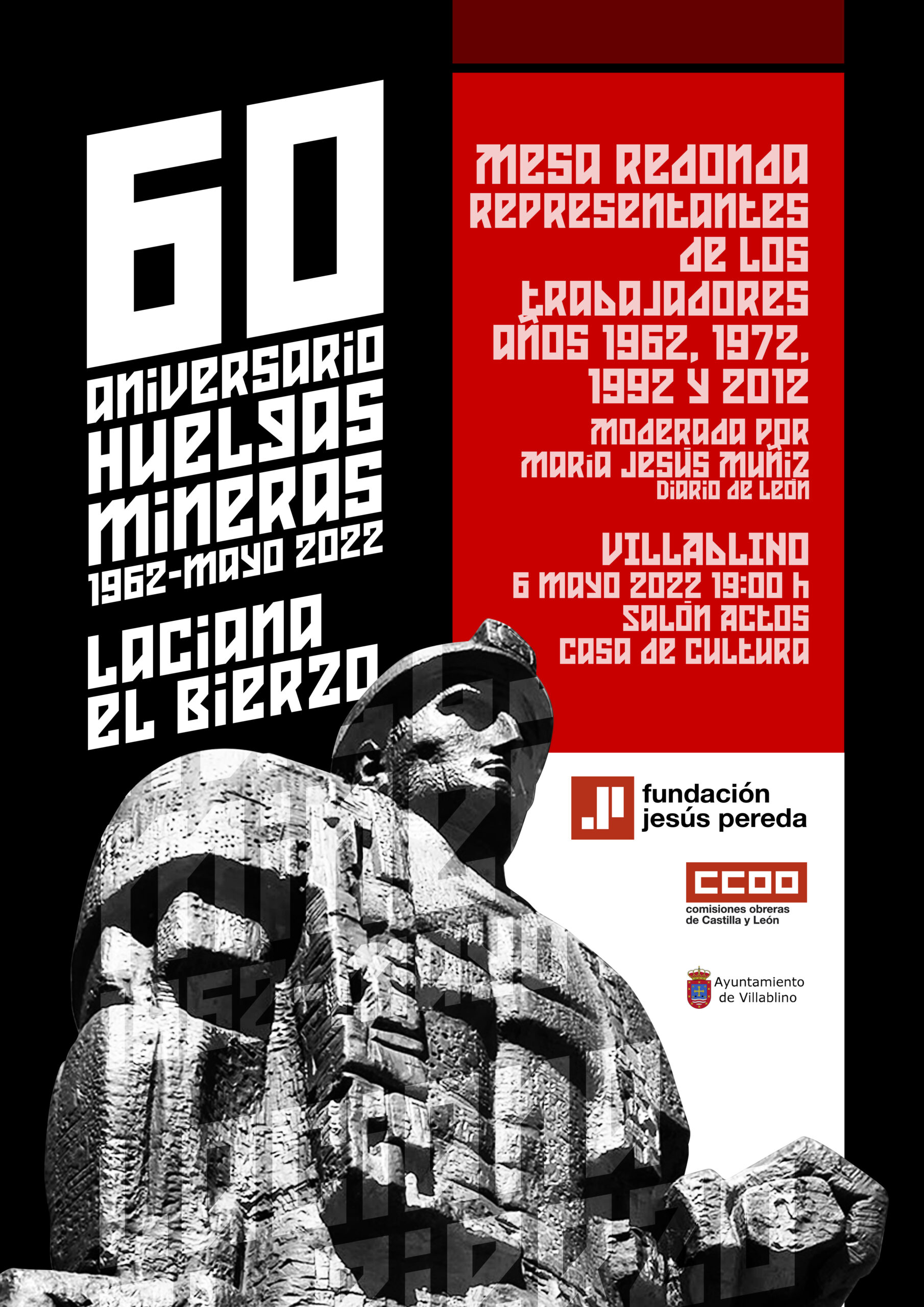 60 Aniversario Huelgas Mineras: Mesa Redonda. 6 de mayo VILLABLINO.