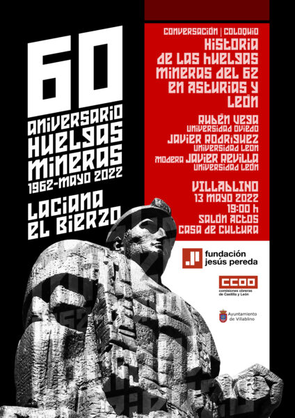 60 Aniversario Huelgas Mineras: Coloquio. 13 mayo VILLABLINO