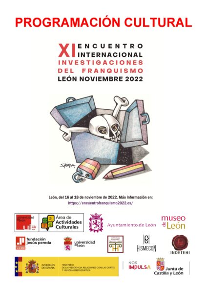 cartel programación cultural XI Encuentro Investigaciones Franquismo