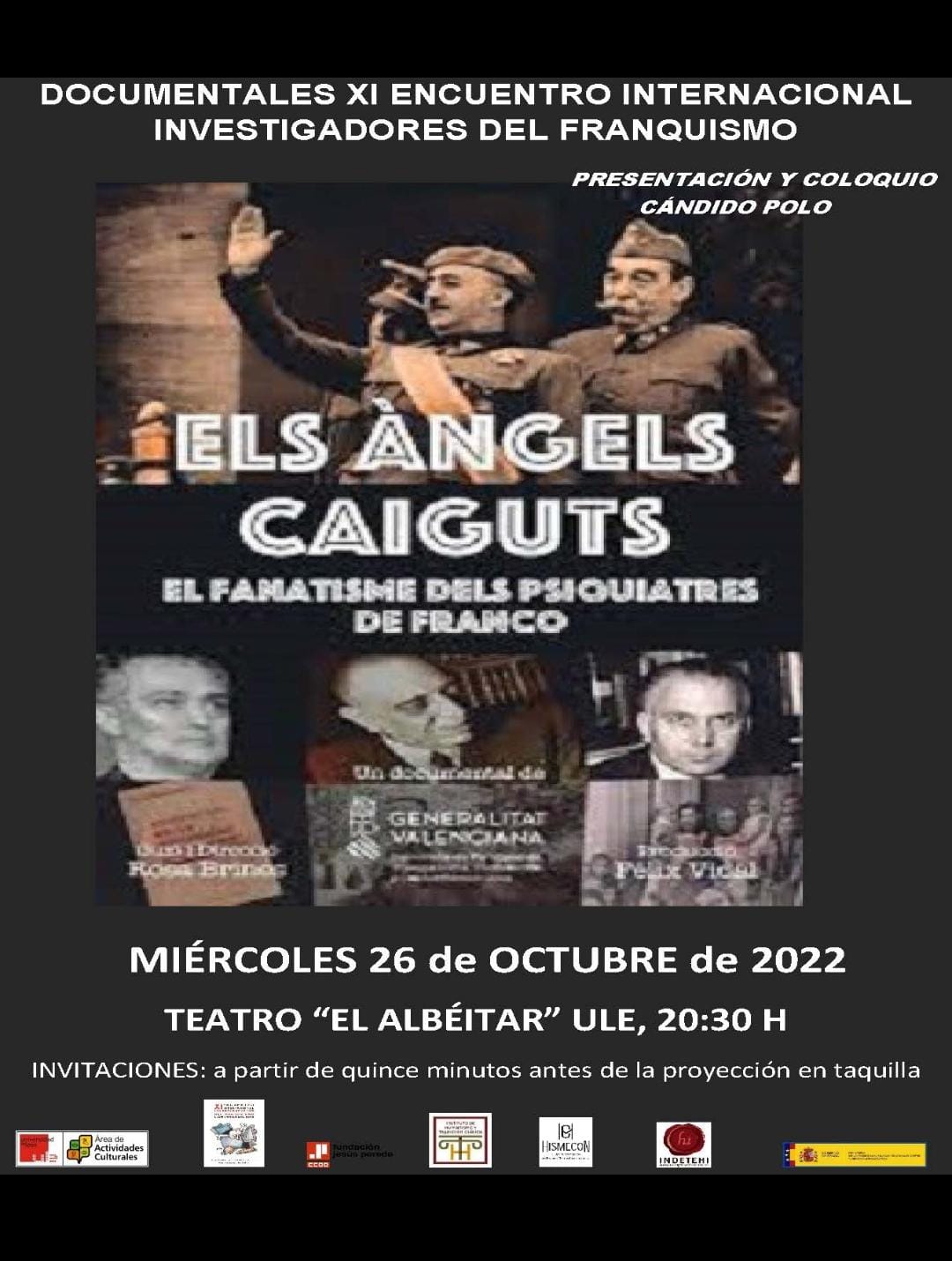 Documental Los ángeles caídos. Programación cultural IX Encuentro Investigaciones Franquismo