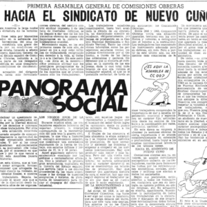 Recorte Noticia Asamblea Burgos, 1976, 25 julio