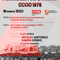 Burgos, en recuerdo de la asamblea de CCOO, 1976